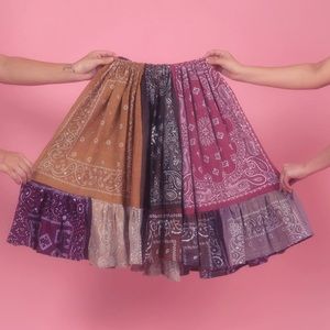 PSYCHIC OUTLAW BANDANA TOP + SKIRT SET